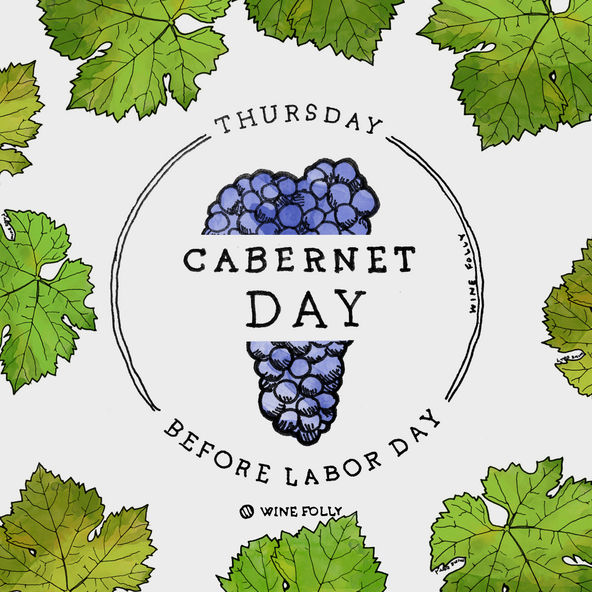 An illustration for Cabernet Day.