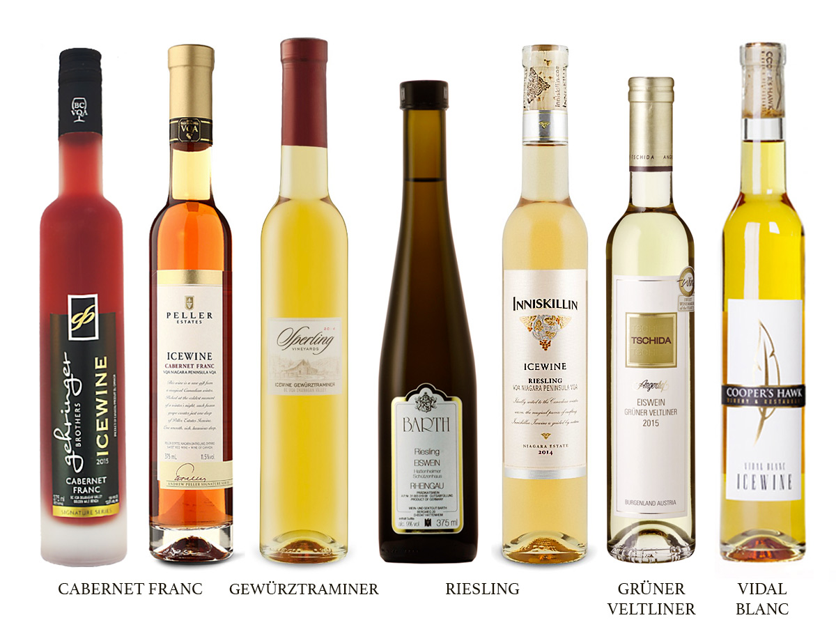 Grapes used to make ice wine