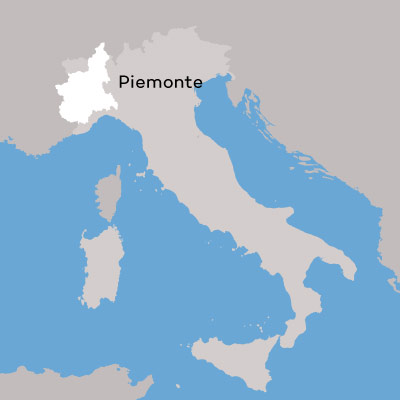 Piedmont Wine Region Map by Wine Folly